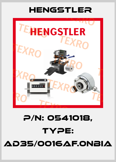 p/n: 0541018, Type: AD35/0016AF.0NBIA Hengstler