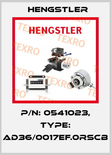 p/n: 0541023, Type: AD36/0017EF.0RSCB Hengstler
