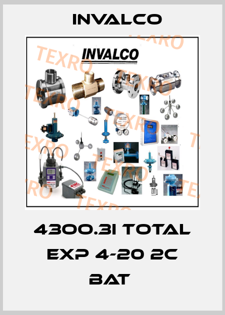 43OO.3I TOTAL EXP 4-20 2C BAT  Invalco