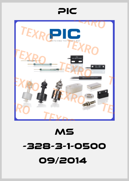 MS -328-3-1-0500 09/2014  PIC