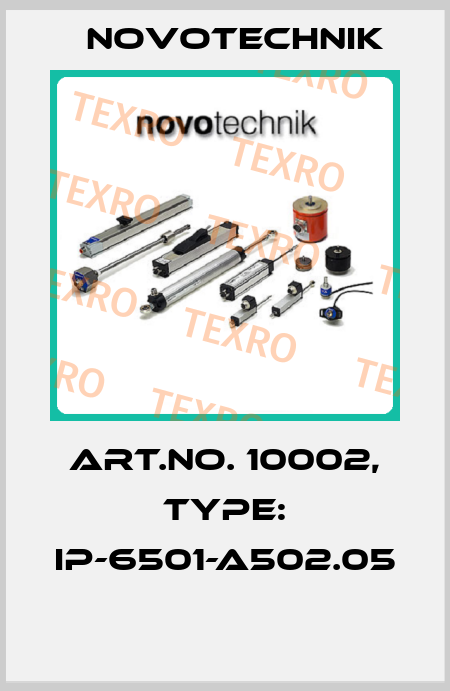 Art.No. 10002, Type: IP-6501-A502.05  Novotechnik