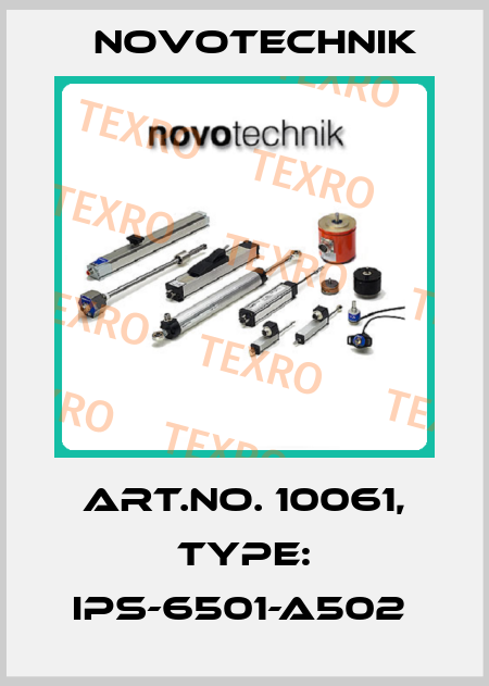 Art.No. 10061, Type: IPS-6501-A502  Novotechnik