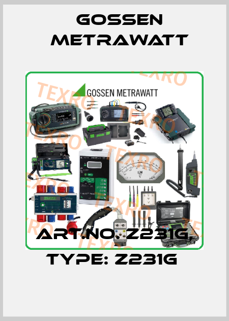 Art.No. Z231G, Type: Z231G  Gossen Metrawatt