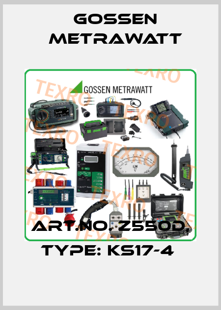 Art.No. Z550D, Type: KS17-4  Gossen Metrawatt