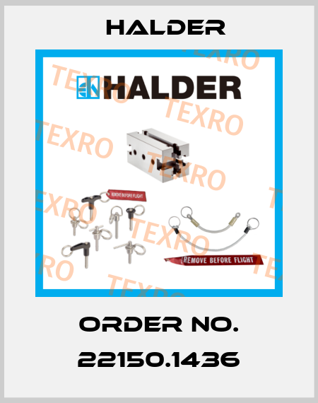 Order No. 22150.1436 Halder