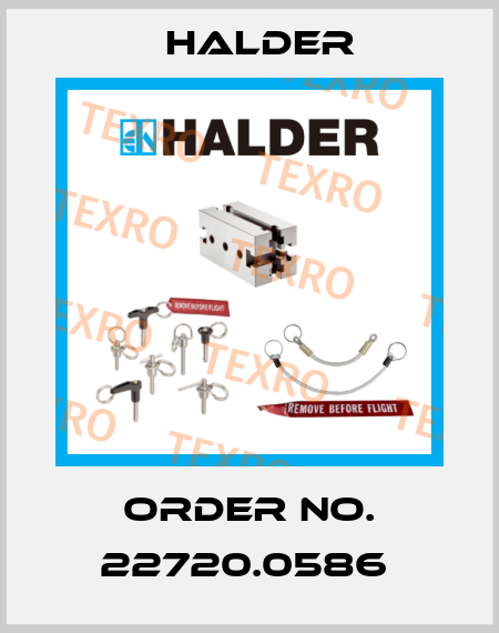 Order No. 22720.0586  Halder