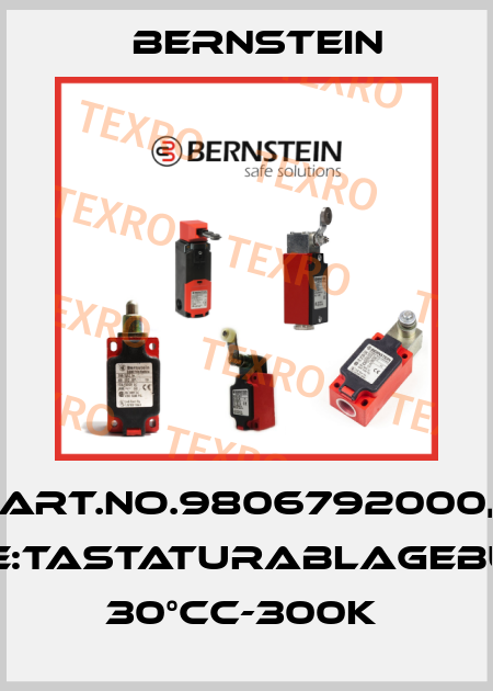 Art.No.9806792000, Type:TASTATURABLAGEBÜGEL 30°CC-300K  Bernstein