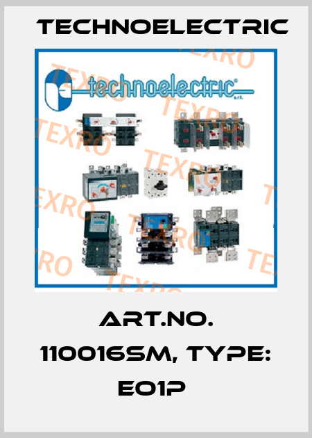 Art.No. 110016SM, Type: EO1P  Technoelectric