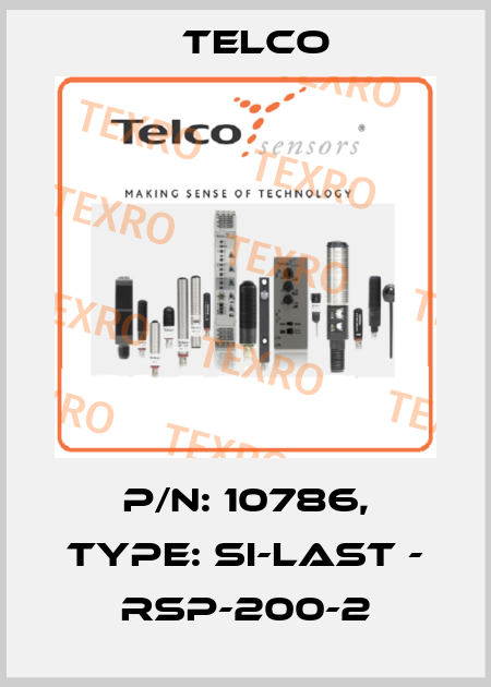 p/n: 10786, Type: SI-Last - RSP-200-2 Telco