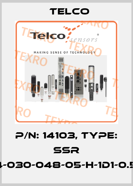 p/n: 14103, Type: SSR 01-4-030-048-05-H-1D1-0.5-J8 Telco