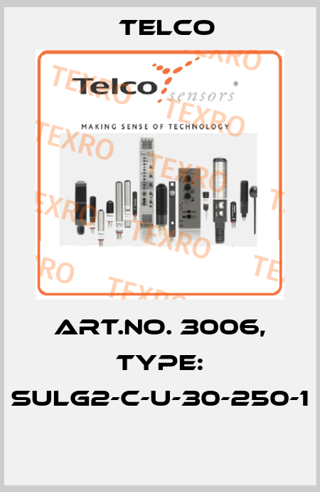 Art.No. 3006, Type: SULG2-C-U-30-250-1  Telco