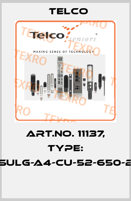 Art.No. 11137, Type: SULG-A4-CU-52-650-2  Telco