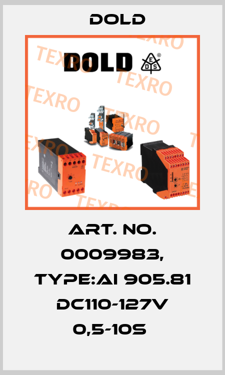 Art. No. 0009983, Type:AI 905.81 DC110-127V 0,5-10S  Dold
