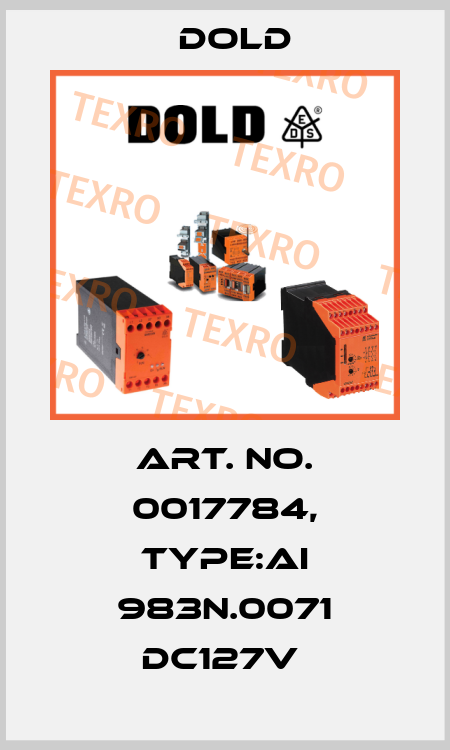 Art. No. 0017784, Type:AI 983N.0071 DC127V  Dold