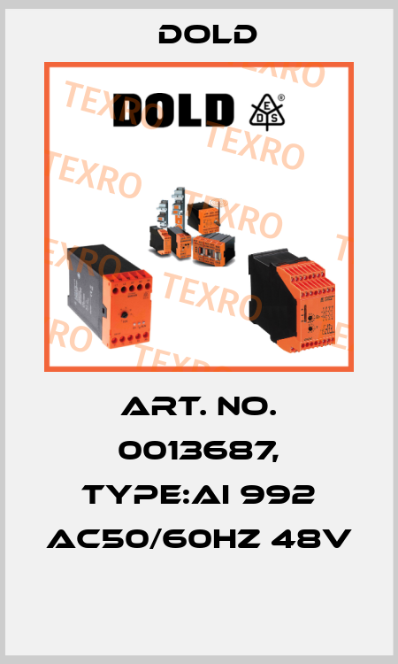 Art. No. 0013687, Type:AI 992 AC50/60HZ 48V  Dold