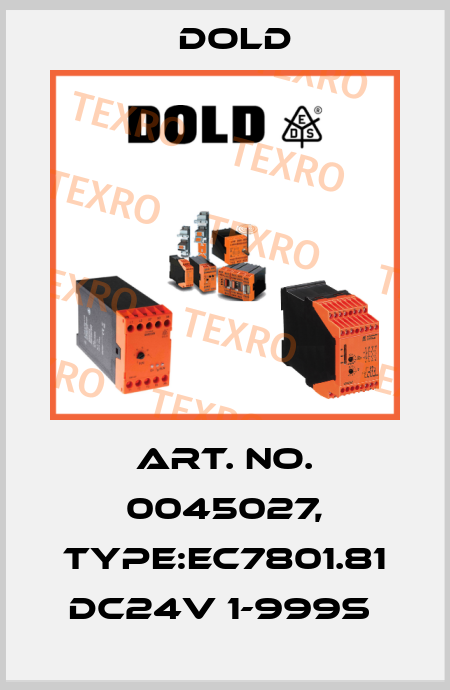 Art. No. 0045027, Type:EC7801.81 DC24V 1-999S  Dold