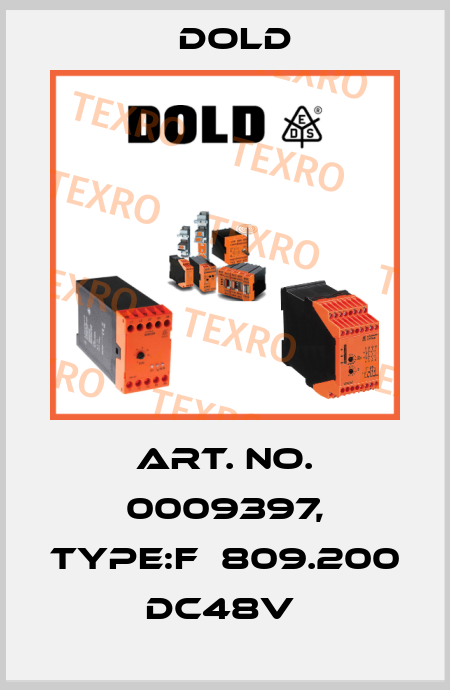 Art. No. 0009397, Type:F  809.200 DC48V  Dold