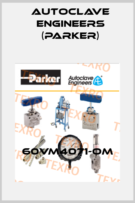 60VM4071-OM Autoclave Engineers (Parker)