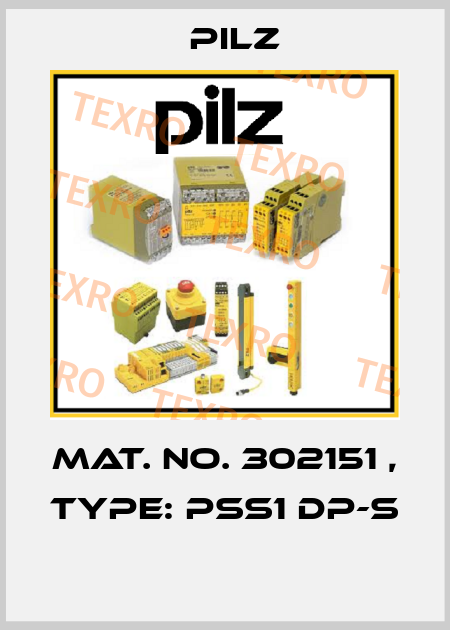 Mat. No. 302151 , Type: PSS1 DP-S  Pilz