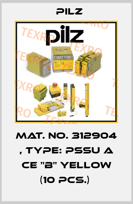 Mat. No. 312904 , Type: PSSu A CE "B" yellow (10 pcs.)  Pilz