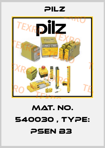 Mat. No. 540030 , Type: PSEN b3  Pilz