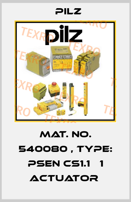 Mat. No. 540080 , Type: PSEN cs1.1   1 actuator  Pilz