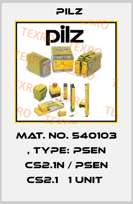 Mat. No. 540103 , Type: PSEN cs2.1n / PSEN cs2.1   1 Unit  Pilz
