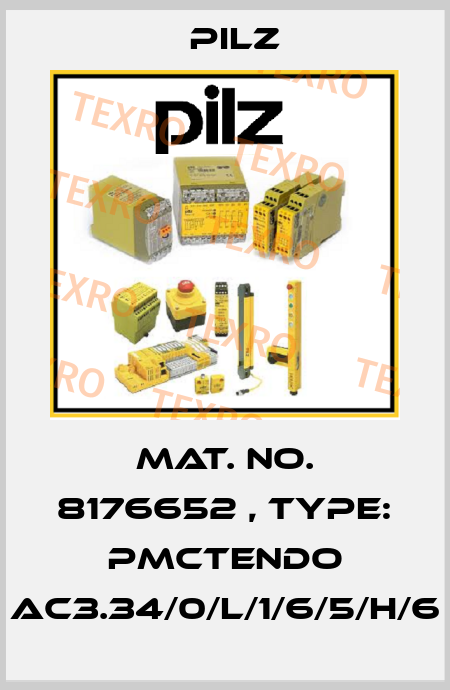 Mat. No. 8176652 , Type: PMCtendo AC3.34/0/L/1/6/5/H/6 Pilz