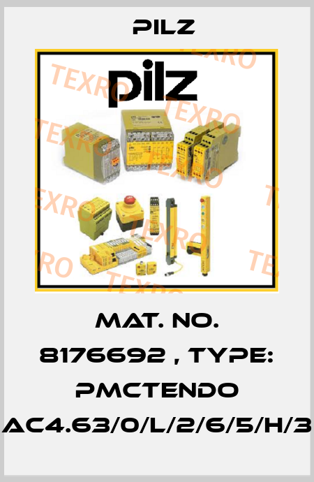 Mat. No. 8176692 , Type: PMCtendo AC4.63/0/L/2/6/5/H/3 Pilz