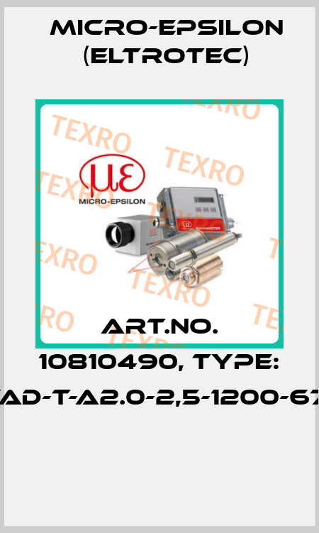 Art.No. 10810490, Type: FAD-T-A2.0-2,5-1200-67°  Micro-Epsilon (Eltrotec)