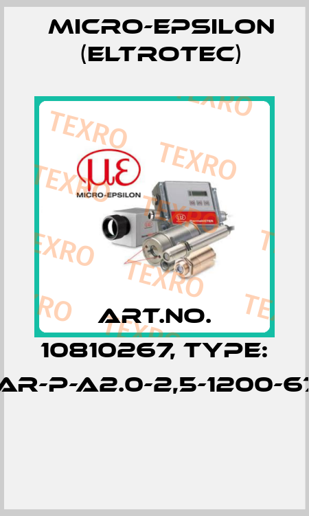 Art.No. 10810267, Type: FAR-P-A2.0-2,5-1200-67°  Micro-Epsilon (Eltrotec)