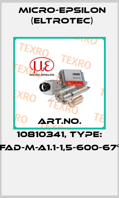 Art.No. 10810341, Type: FAD-M-A1.1-1,5-600-67°  Micro-Epsilon (Eltrotec)