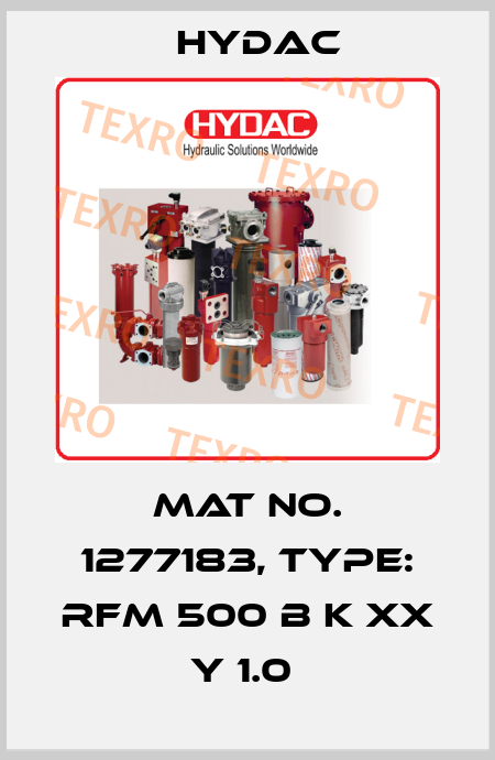 Mat No. 1277183, Type: RFM 500 B K XX Y 1.0  Hydac