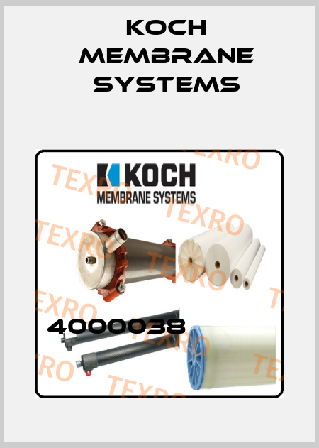4000038            Koch Membrane Systems