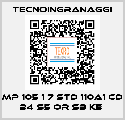 MP 105 1 7 STD 110A1 CD 24 S5 OR SB KE  TECNOINGRANAGGI