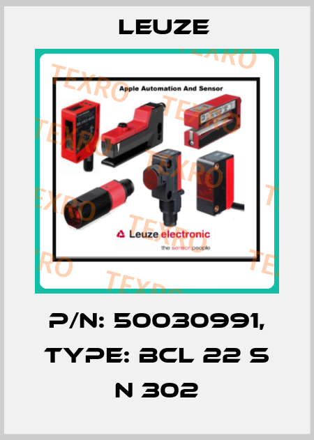 p/n: 50030991, Type: BCL 22 S N 302 Leuze