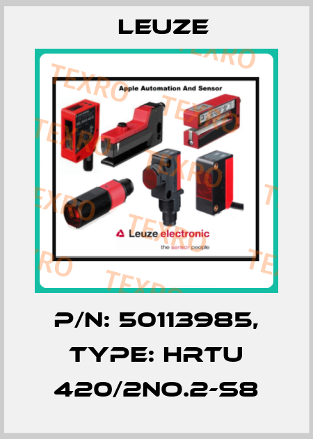 p/n: 50113985, Type: HRTU 420/2NO.2-S8 Leuze