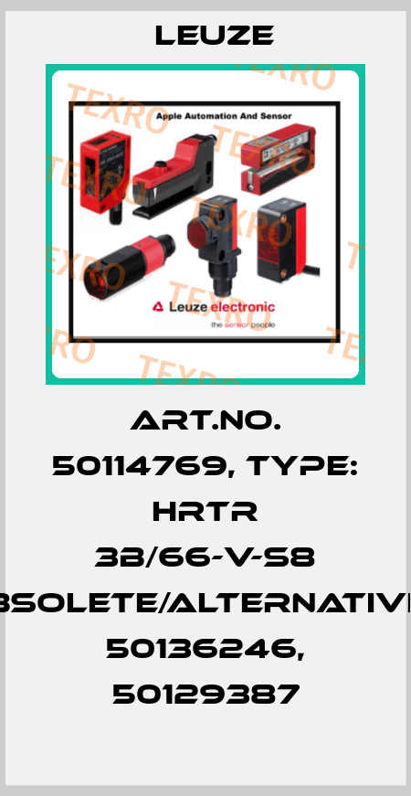 Art.No. 50114769, Type: HRTR 3B/66-V-S8 obsolete/alternatives 50136246, 50129387 Leuze