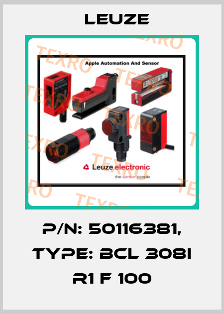 p/n: 50116381, Type: BCL 308i R1 F 100 Leuze