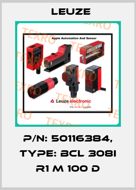 p/n: 50116384, Type: BCL 308i R1 M 100 D Leuze