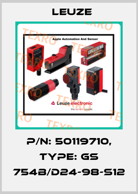 p/n: 50119710, Type: GS 754B/D24-98-S12 Leuze