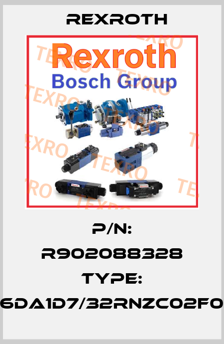 P/N: R902088328 Type: A4VG56DA1D7/32RNZC02F023SH-S Rexroth