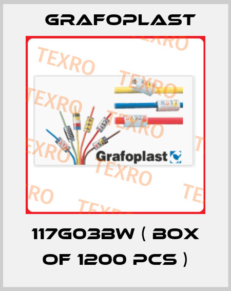 117G03BW ( Box of 1200 pcs ) GRAFOPLAST