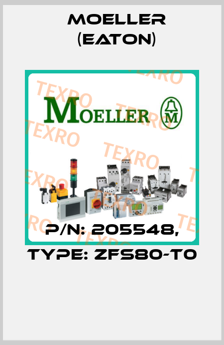 P/N: 205548, Type: ZFS80-T0  Moeller (Eaton)
