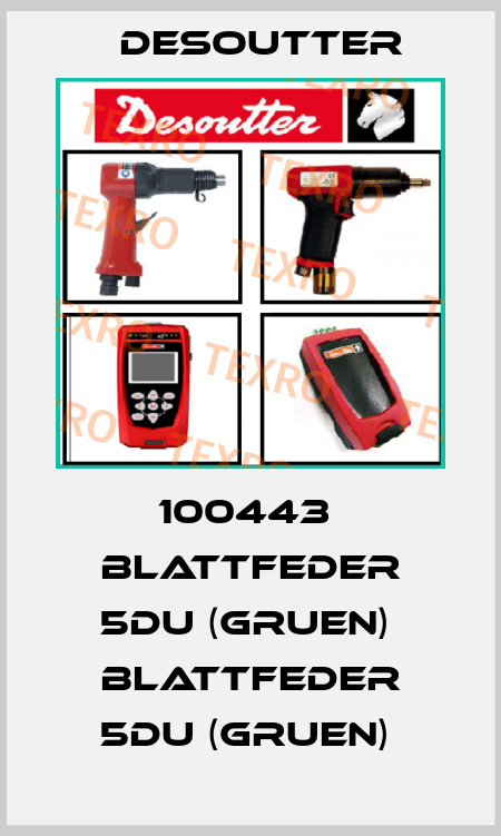 100443  BLATTFEDER 5DU (GRUEN)  BLATTFEDER 5DU (GRUEN)  Desoutter