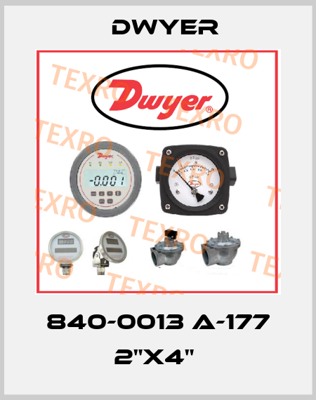840-0013 A-177 2"X4"  Dwyer