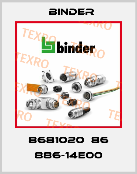 8681020  86 886-14E00 Binder