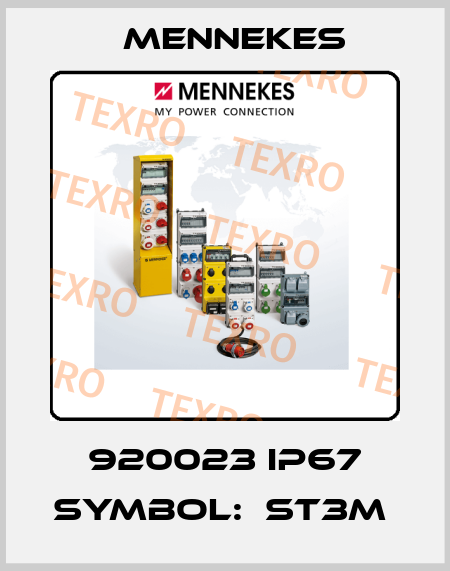920023 IP67 SYMBOL:  ST3M  Mennekes