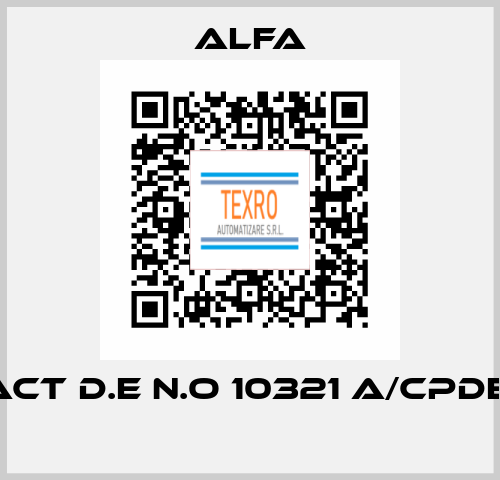  ACT D.E N.O 10321 A/CPDE   ALFA