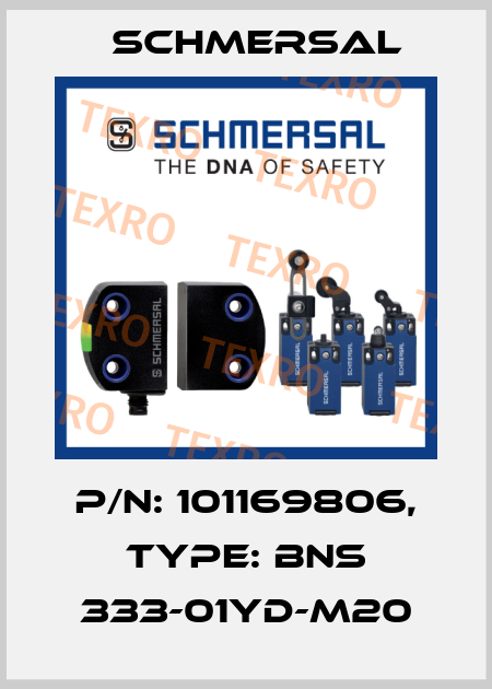 p/n: 101169806, Type: BNS 333-01YD-M20 Schmersal